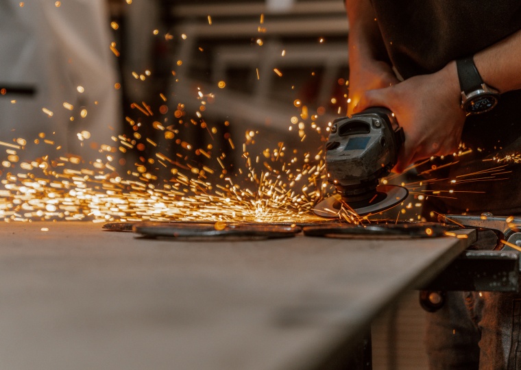 Schlosserei in der Schreinerei